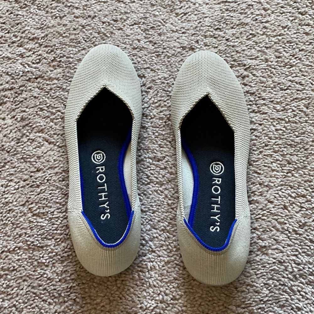Rothy’s flats. Oatmeal color. Size 9